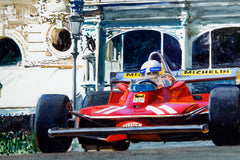 Ferrari 312 T4, Jody Scheckter, Monaco 1979, by Jim Bisignano