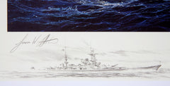 "Escort To The Scharnhorst" Simon Atack artist signature