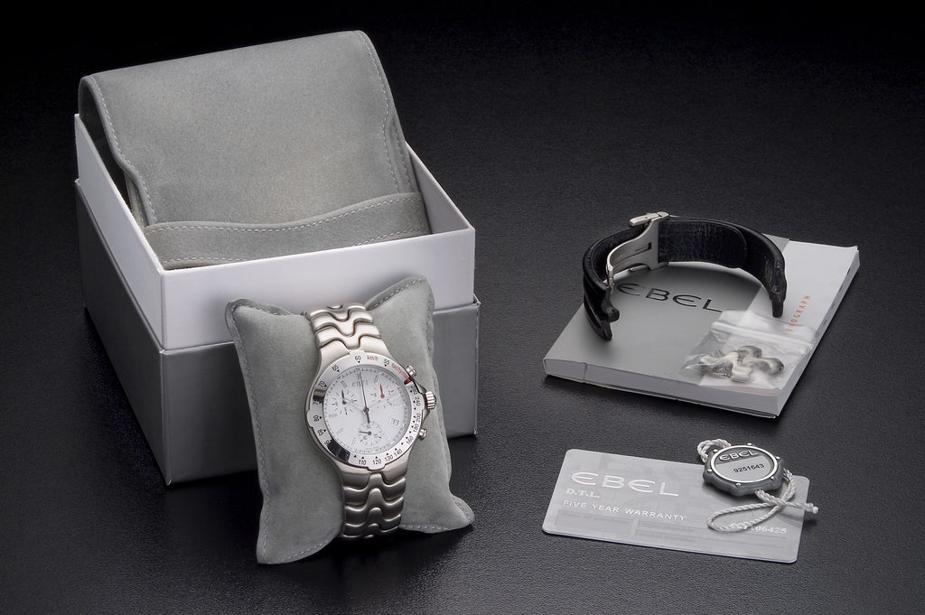 Ebel Sportwave Meridian watch advert in a magazine 1996 Stock Photo Ebel Sportwave Meridian watch advert in a magazine 1996 Stock Photo