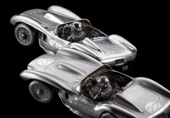 'Ferrari, The Legend' Sculpture by Jonathan Bronson, solid silver