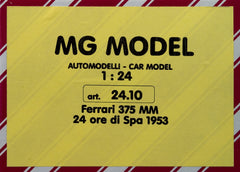 Ferrari 375MM MG Models 1:24 Scale NEW LOW PRICE