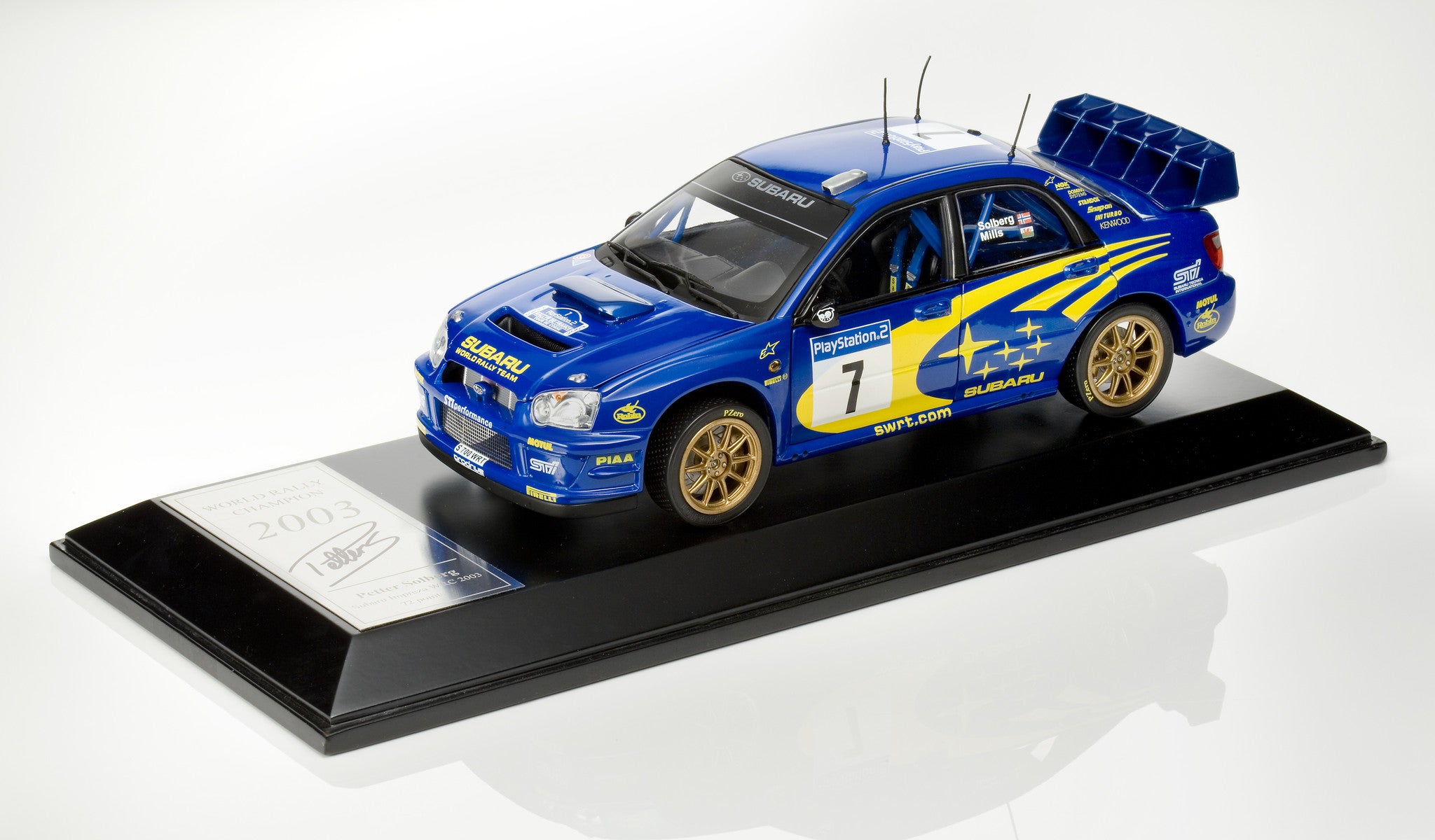 2003 Subaru WRX WRC Signed Solberg Diecast Legends 1:18